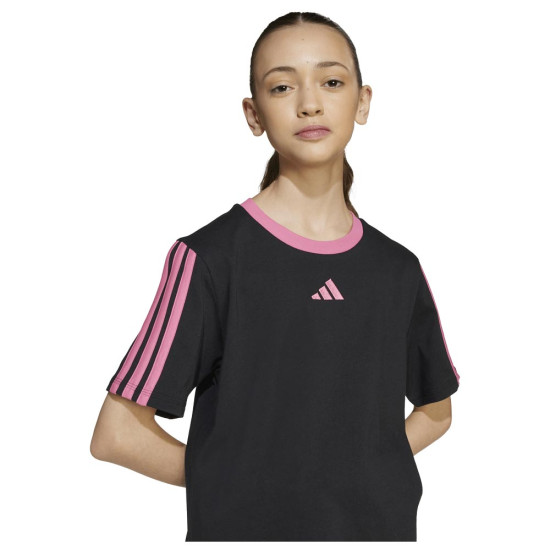 Adidas Παιδική κοντομάνικη μπλούζα Essentials 3-Stripes Boyfriend Tee Adidas Παιδική κοντομάνικη μπλούζα Essentials 3-Stripes Boyfriend Tee